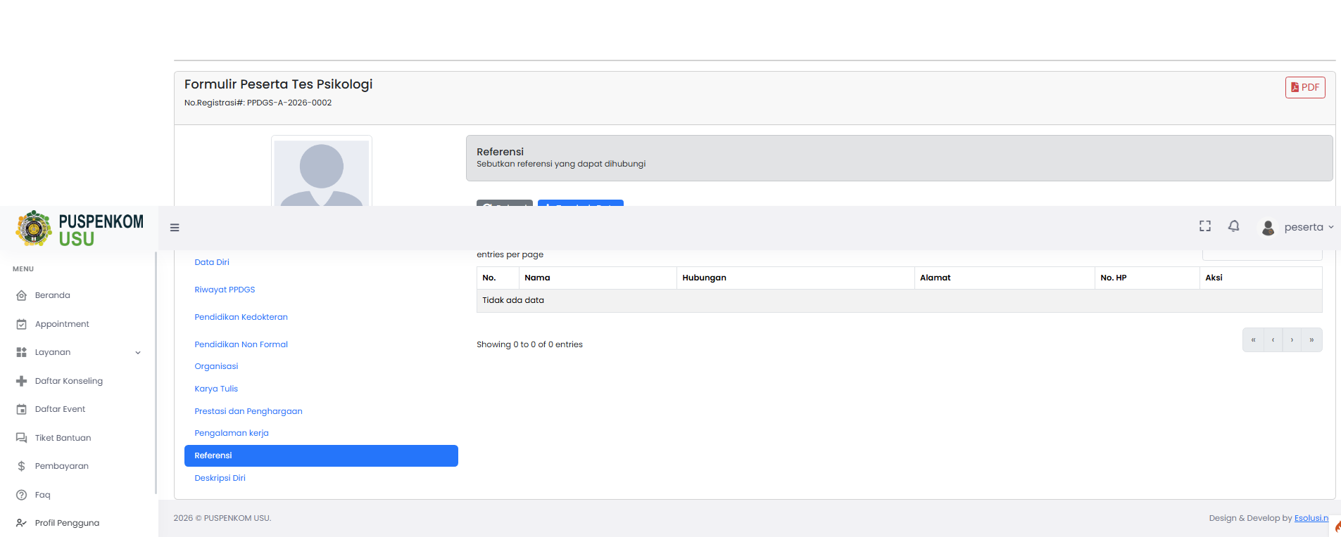 Screenshot Referensi